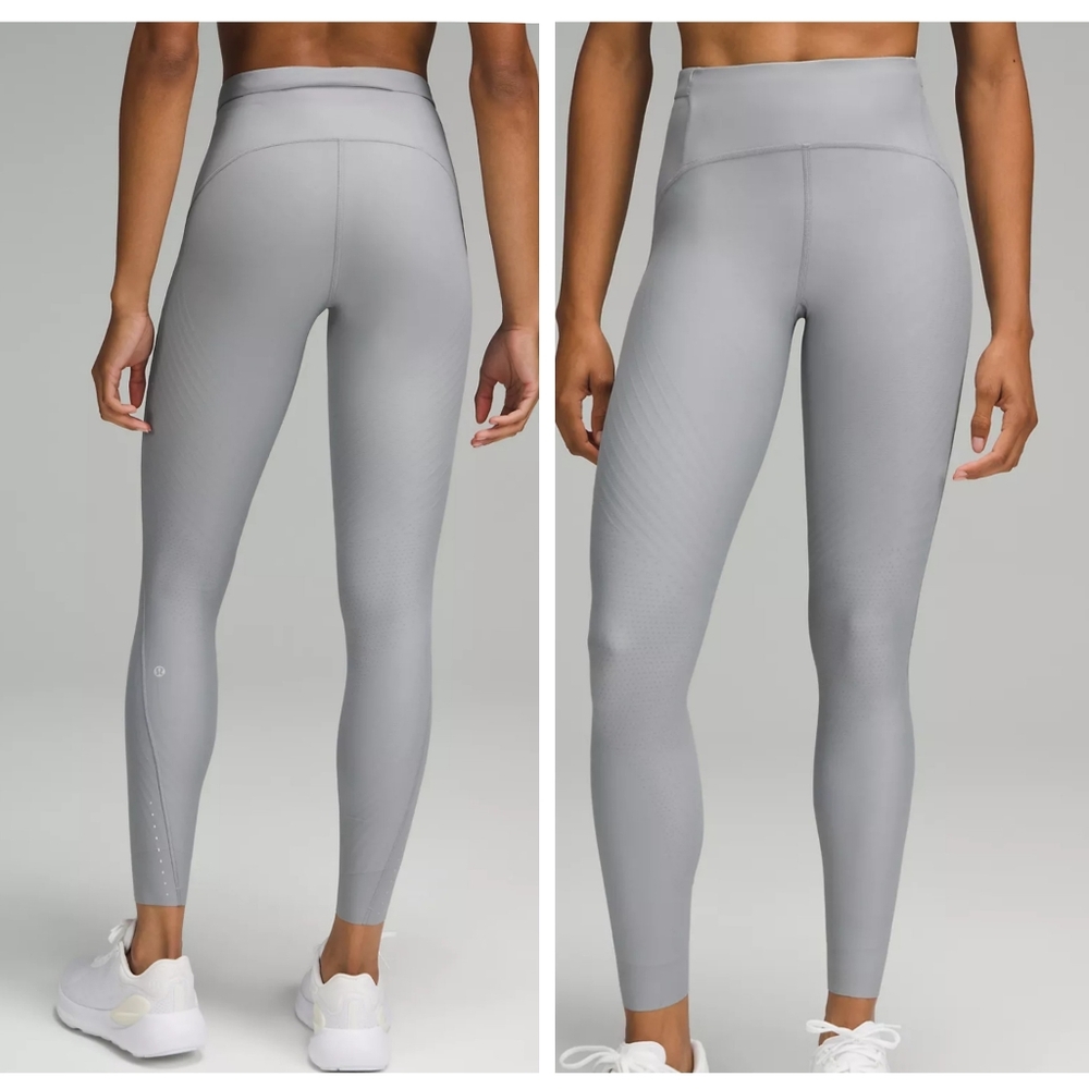 NEW Lululemon Senseknit Running high rise tights Rhino Grey 28"